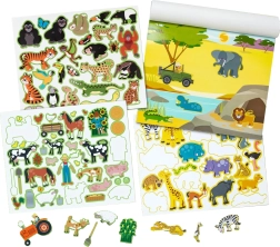 Genanvendelige klistermærker Dyr og miljøer Melissa & Doug