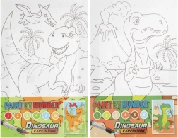Maling efter tal - Dinosaurer