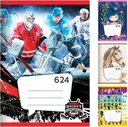 hæfte a6, linjeret, 20 ark