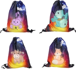 Rygsækpose Zodiac med motiv af 12 stjernetegn