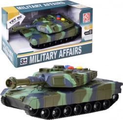 Militært tank med lys- og lydeffekter