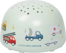 A Little Lovely Company lampe med projektor til børn – Køretøjer