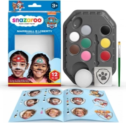 Sæt med ansigtsfarver Paw Patrol Marshall og Liberty