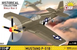 Byggesæt COBI WWII – fly MUSTANG P-51B 1:48 (158 klodser)