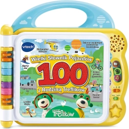 VTech interaktiv bog Słownik Rodziny Treflików – køretøjer, tosproget CZ/EN