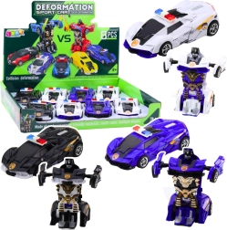 Auto robot 2i1 sportslig politibil