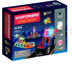 Dynamisk Flash magnetisk byggesæt - 54 dele