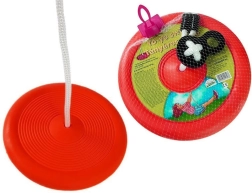 Rund tallerken-gynge til børn – Rød