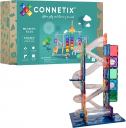 Connetix Rainbow Ball Run – kreativt magnetisk byggesæt, 92 dele