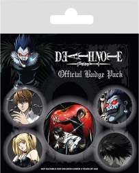 Sæt med badges Death Note – 5 stk.