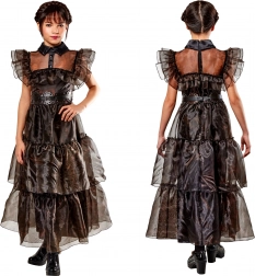 Børnekostume kjole WEDNESDAY Rave'n Dance 142–154 cm (11–13 år)