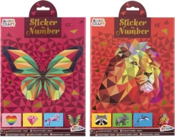 Klistermærkepuslespil efter tal A4