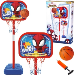 Basketballsæt SPIDEY med justerbar kurv og bold 14 cm