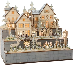 Small Foot trælampe Vinterlandsby