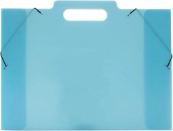 Trekapsmappe til tegninger A3 blå Opaline Frosty