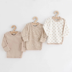 babyundertrøje new baby classic ii uni, 3 stk., beige, str. 68 (4–6 måneder)