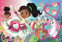 Gulv MAXI puslespil NELLA, ridderprinsessen 24 brikker