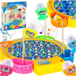 Familie-færdighedsspil fiskeri – 45 fisk og 4 stænger