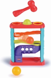 Bankebane med kugler og hammer