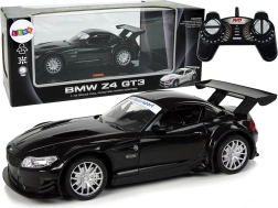 RC bil BMW Z4 GT3 1:18 sort med lys 2,4 GHz