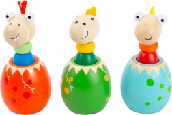 Dinosauræg med lyd Small Foot – trælegetøj til de mindste