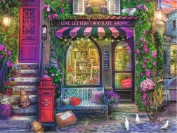 Ravensburger puslespil Love Letters Chocolate Shop 1500 brikker