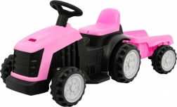 Børnepedaltraktor med trailer – Rosa