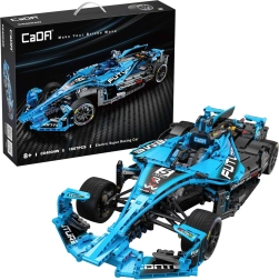 Byggesæt CaDA racerbilsmodel 60 cm – Electric Super Racing Car, blå, 1667 dele