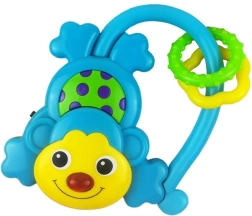 Baby Mix rangle med lyd – blå abe