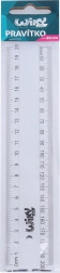 Gennemsigtigt lineal 20 cm