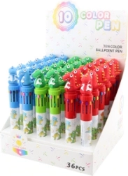 Kuglepen Dino 10 farver