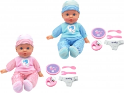 Baby med lyde og tilbehør 41 cm