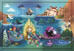 Puzzle Story Maps Den lille havfrue 1000 brikker