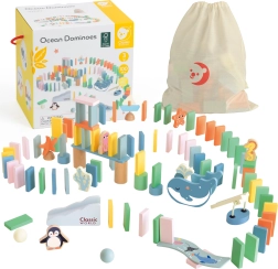 Trædomino Ocean fra Classic World - 100 brikker