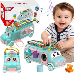 Musikbil med sorteringsspil og xylofon WOOPIE BABY