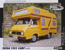Puslespil Retro Biler Škoda 1203 Camp 40 brikker