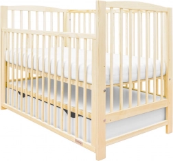 Babyseng New Baby Lilly med nedfældbar side og skuffe – natur