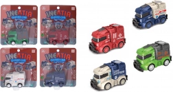 Friktionsbil 8,5 cm – ambulance, politi, brandbil eller skraldebil