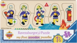 Træpuslespil med knopper Brandmand Sam og venner Ravensburger