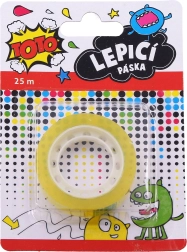 Gennemsigtig klæbestrimmel 12 mm × 25 m