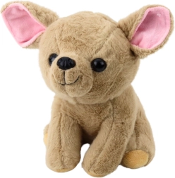 Plyslegetøj Chihuahua beige 22 cm