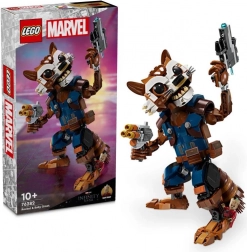 Lego Marvel Rocket og Baby Groot – bevægelig figur 22 cm