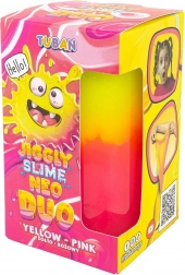 Tuban jiggly slime neo duo tofarvet 430 g gul-lyserød