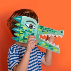 Londji maske med klistermærker Be Wild! krokodille