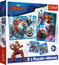 Puslespil 2-i-1 og vendespil MARVEL The Avengers