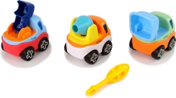 Byggesæt med 3 småbiler og skruetrækker