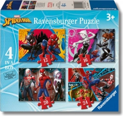 Ravensburger puslespil Marvel: Spider-Man 4i1 (12–24 brikker)