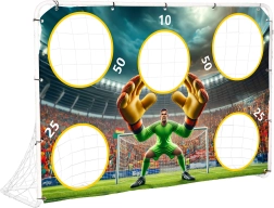 Fodboldmål med træningsdug 180x122 cm MultiGarden