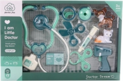 Dyrlægesæt med hund og kat på batterier