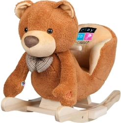 Gyngende plysbamse med lyde PlayTo, brun